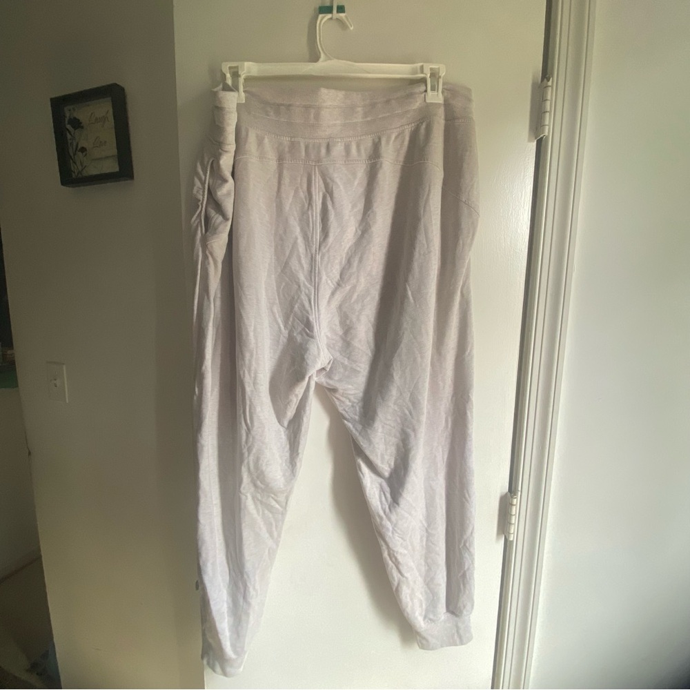 Athleta Off-White Ribbed Balance Joggers‎ 2X - Picture 2 of 4
